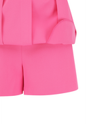 Women's Pleated Half Pants - Pink