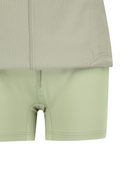 Women's Fabric Mix Cargo Skirt - Khaki Beige