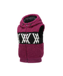 Women's Boucle Logo Hooded Sweater Vest - Wine