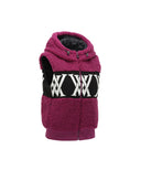 Women's Boucle Logo Hooded Sweater Vest - Wine