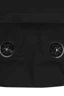 ANEW GOLF Men's SM Air Fan Short Sleeve Anorak Jacket - Black