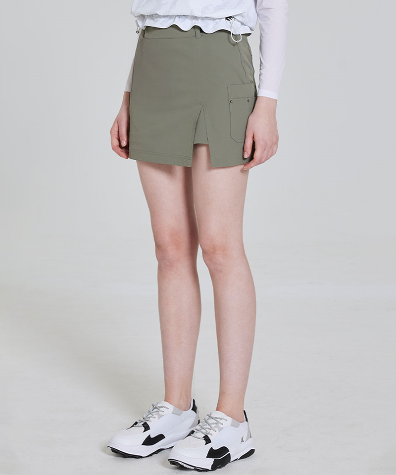 Anew Golf Women's SM Cargo Incision Skirt - Ligh Khaki