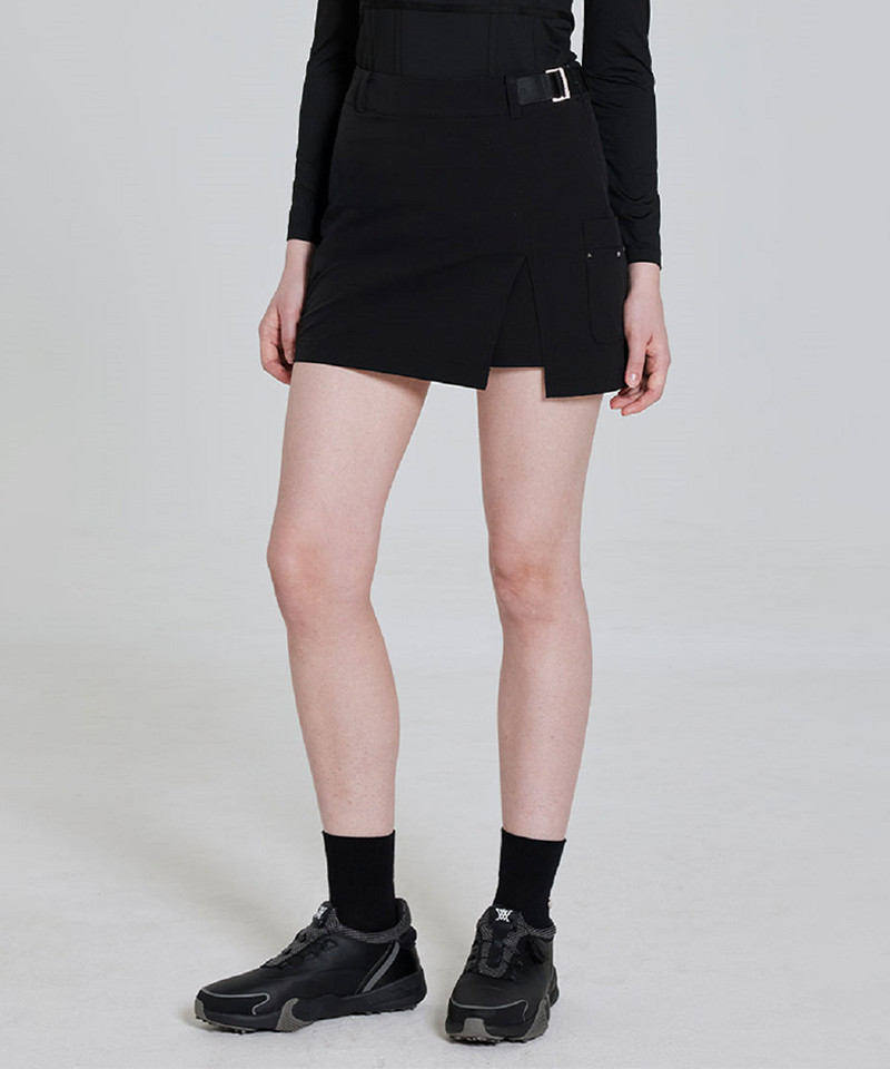 Anew Golf Women's SM Cargo Incision Skirt - Black