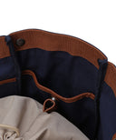 Vintage Square Tote Bag - Navy
