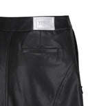 Women's Faux Leather A - Line SQ - Black