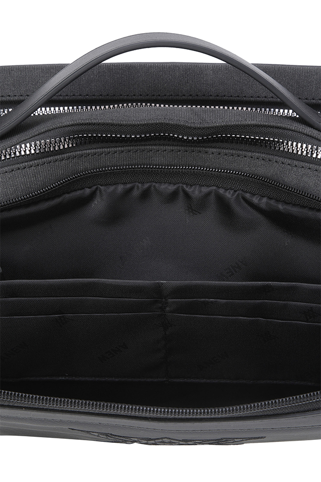 Uni Square 3Zip Pouch - Black