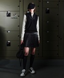 Women's FA Hooded Knit Vest - Black