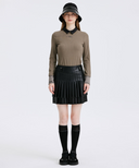 [Signature] Women's Stripe Textured L/TS - Light Brown