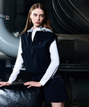 Women's FA Hooded Vest - Navy