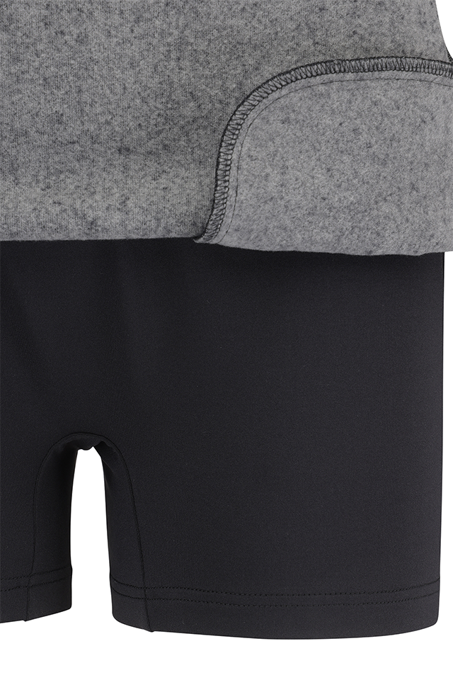 Women's WI Brushed Fleece H Line Skirt - Black