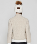 Women's WI High Neck Long T-Shirt - Cream