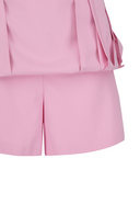 Women's Seasonal Pleats Half Pants - Pink