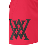 Women's Out Pocket H Line Skirt - Red
