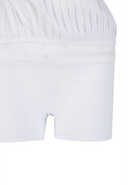 Women's Layered Pleats Skirt - White