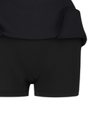 Women's Abstract Volume Flare Skirt - Black