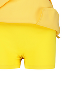 Women's Abstract Volume Flare Skirt - Yellow
