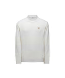 Men's Knit Block High Neck Sweater - Ivory