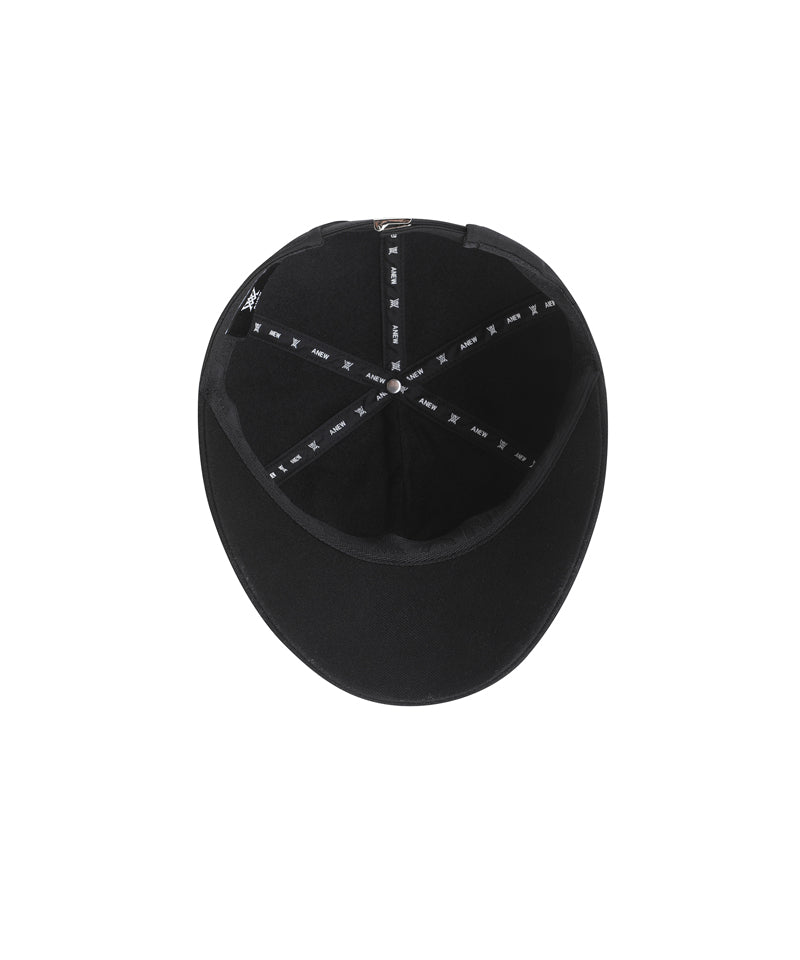 Women's Circle Point Ball Cap - Black