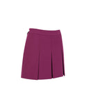 Women's Sweat Band Classic Pleats Skirt - Wine