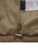 Women's Detachable Hood Padded Anorak - Camel