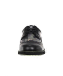 [Legacy Sale] Women's Camo Wing-Tip Brog Shoes - Black
