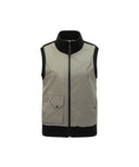 Women's Woven Hybrid Sweater Vest - Dark Grey