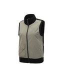 Women's Woven Hybrid Sweater Vest - Dark Grey