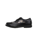 [Legacy Sale] Women's Camo Wing-Tip Brog Shoes - Black