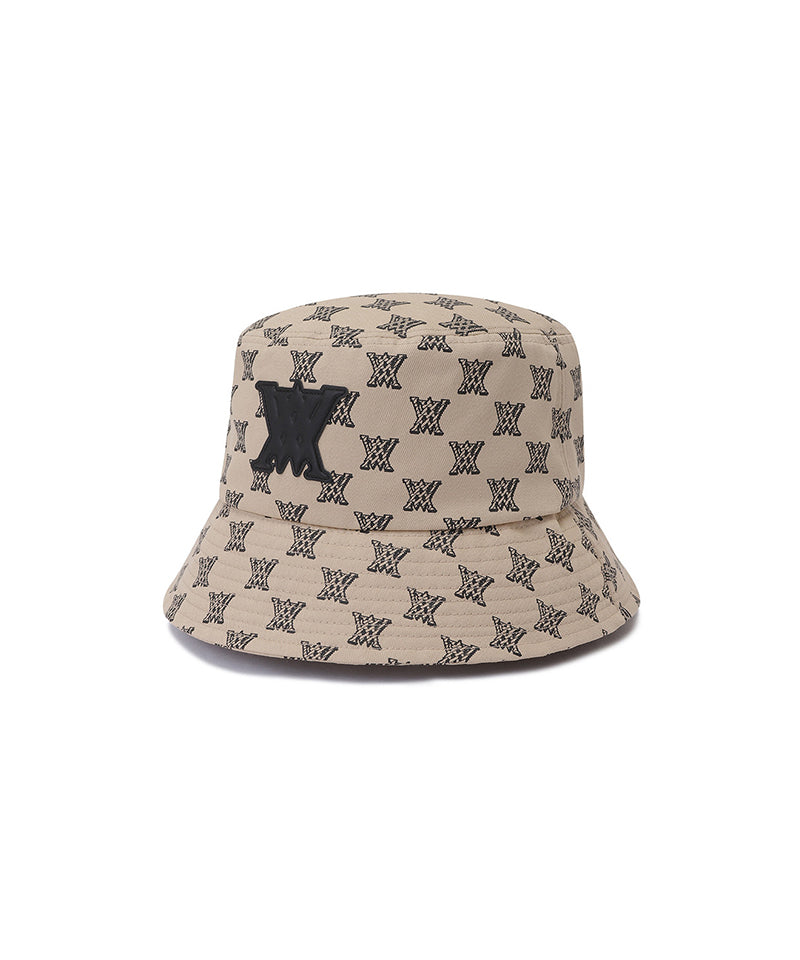 [Legacy Sale] New Monogram Bucket Hat(M) - Beige