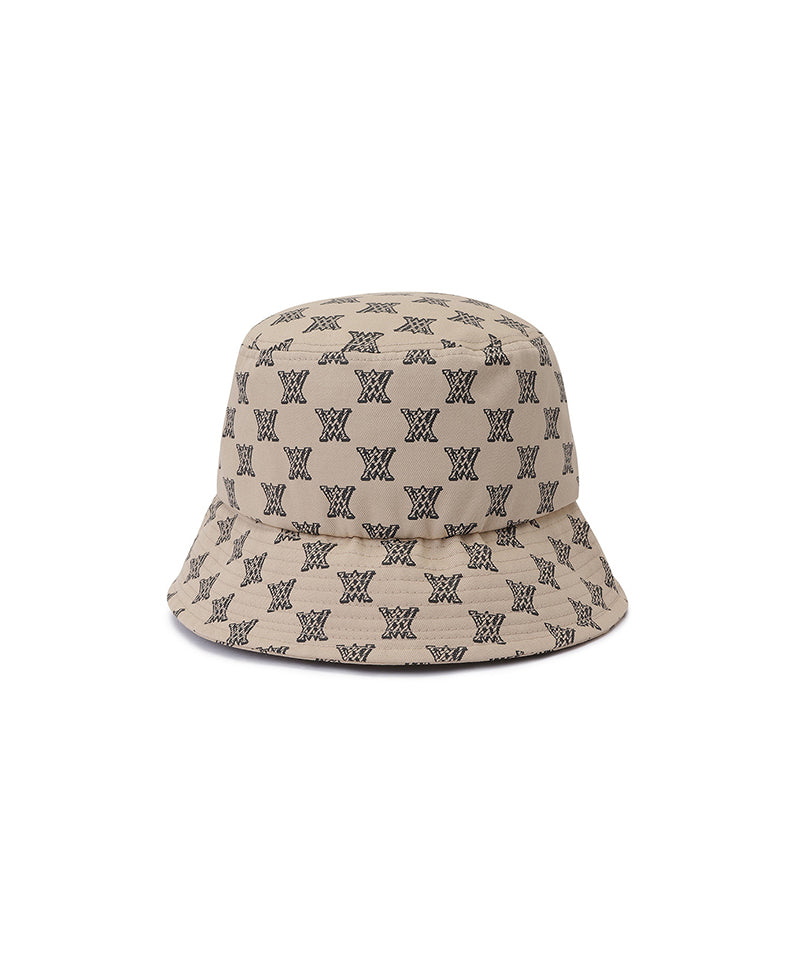 [Legacy Sale] New Monogram Bucket Hat(M) - Beige