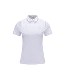 Women Beads Point Short T-Shirt - White