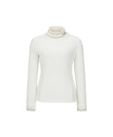ANEW Golf Women's Winter High Neck Long T-Shirt - Ivory