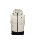 ANEW GOLF Women's Hoody Down Vest - Light Beige