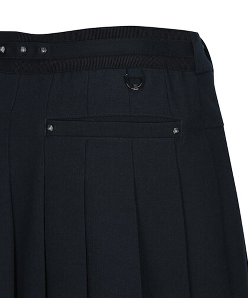Women's Half Pleats Points SQ - Dark Navy