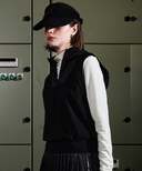 Women's FA Hooded Knit Vest - Black