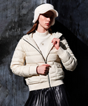Women's WI Hybrid Hooded Down Jacket - Cream