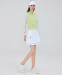 Women's Layered Pleats Skirt - White