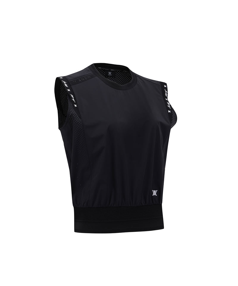 ANEW GOLF Women's SM Round Neck Sleeveless - Black