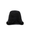Women's Fur Bucket Hat - Black