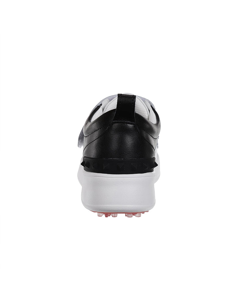 Women's Color Block Double Velcro Sneakers - Black