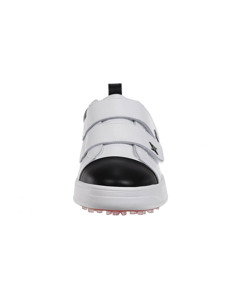 Women's Color Block Double Velcro Sneakers - Black