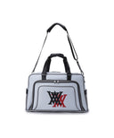 Double Logo Boston Bag - White