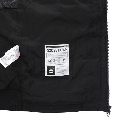 ANEW Golf Men Diagonal Incision Point Down Vest - Black
