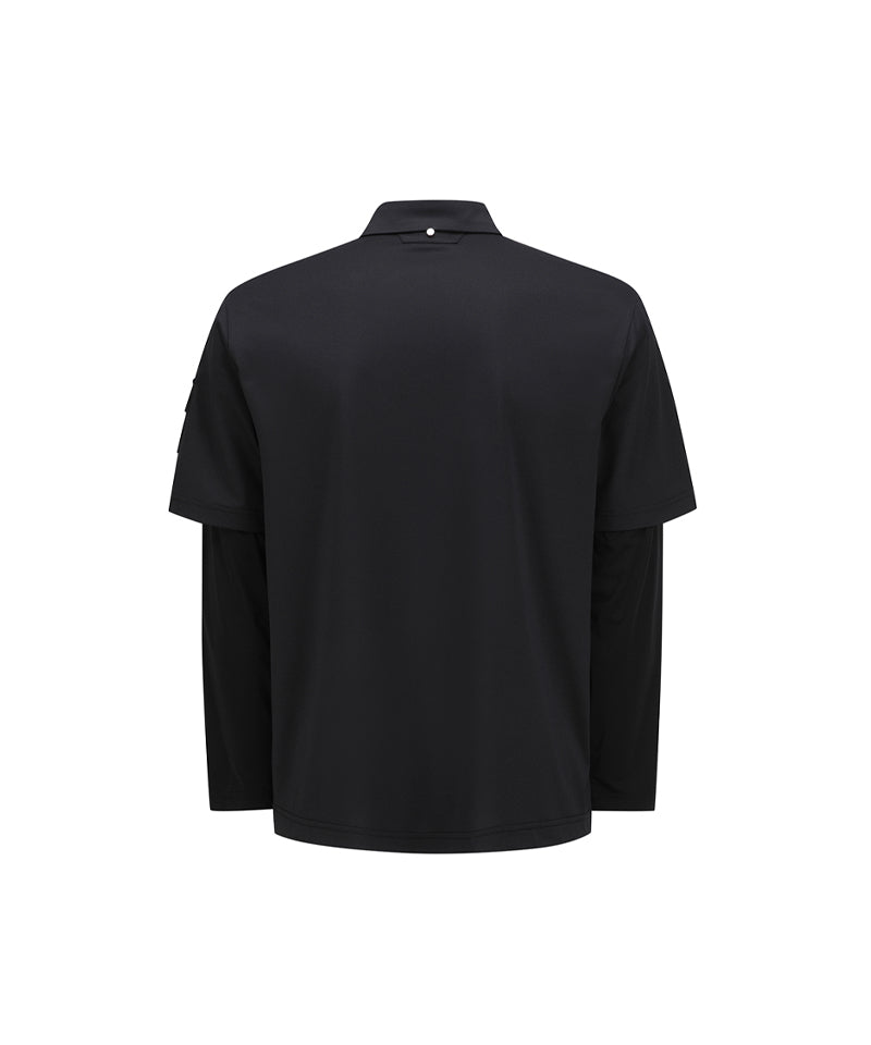Anew Golf Men's SM Hybrid Long T-Shirt - Black