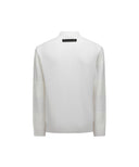 Men's Knit Block High Neck Sweater - Ivory