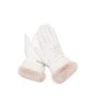 ANEW GOLF Women's  Furry Gloves - Ivory