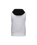 ANEW GOLF Women Hoodie Knit Zip-Up Vest - White