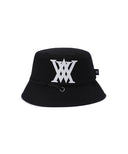 [Legacy Sale] Unisex Big Logo Applique Bucket Hat -  Black