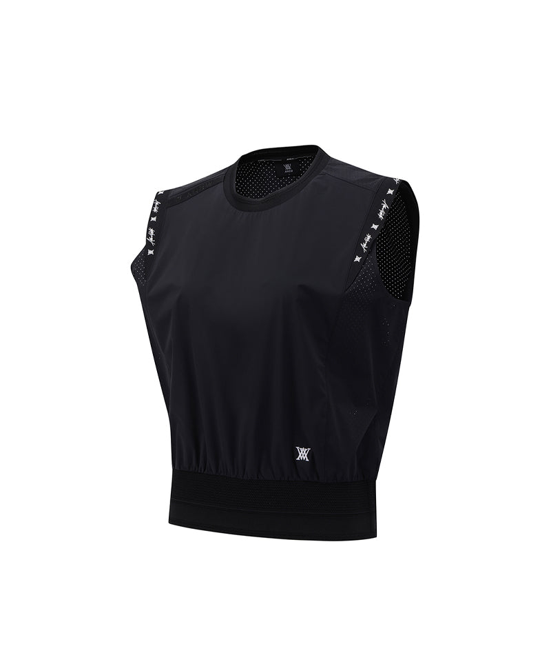 ANEW GOLF Women's SM Round Neck Sleeveless - Black