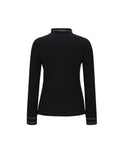 ANEW Golf Women's Knit Collar Long T-Shirt - Black